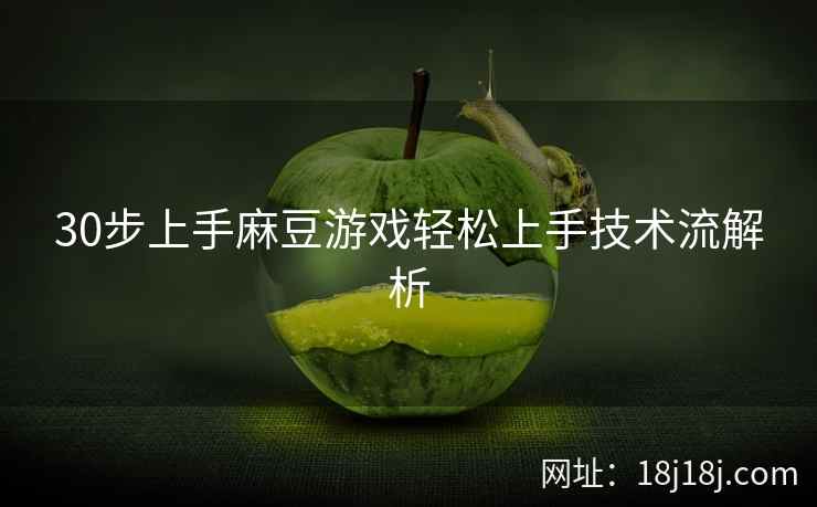 30步上手麻豆游戏轻松上手技术流解析