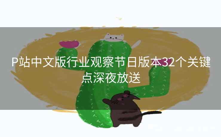 P站中文版行业观察节日版本32个关键点深夜放送